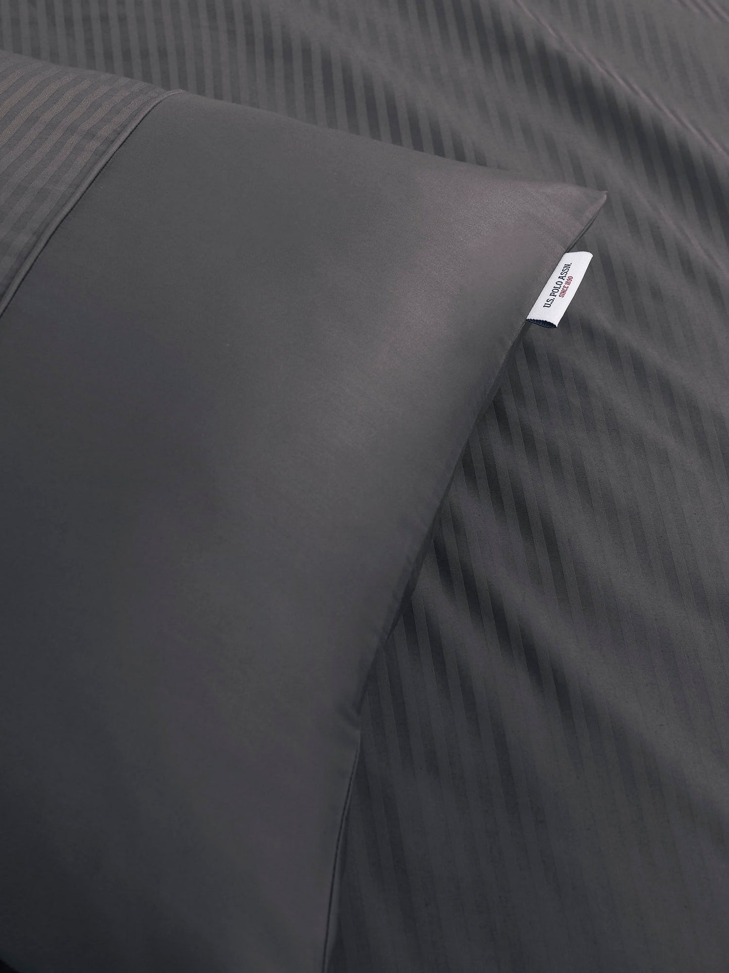 Pure Cotton Dobby Stripe Duvet Set in Tornado