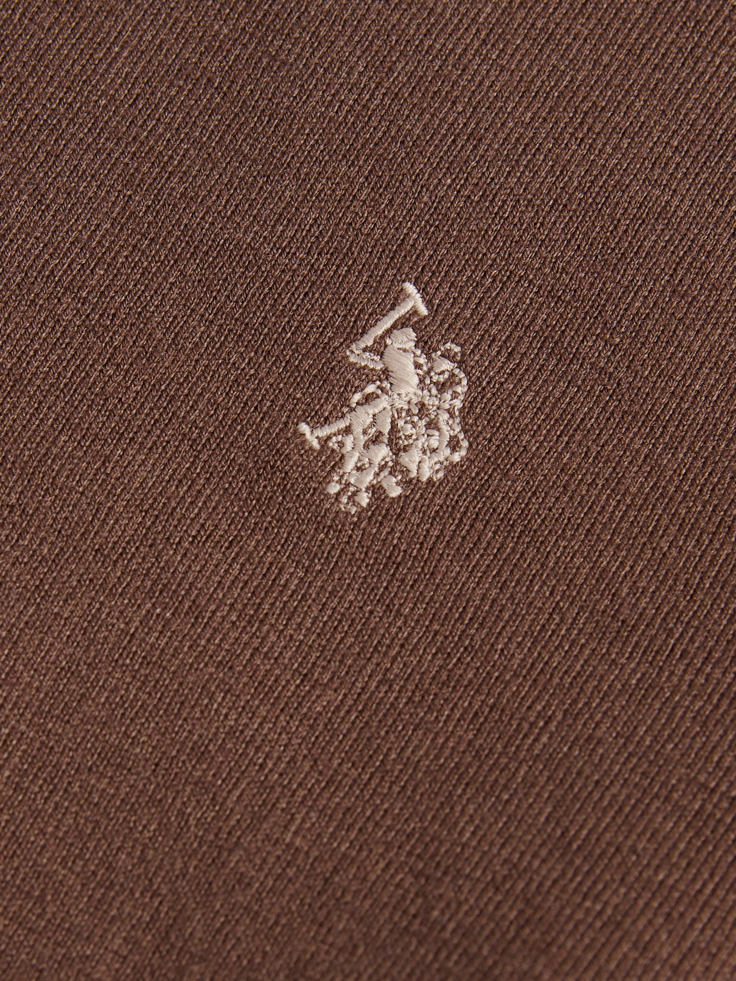 Mens Cotton Crewneck in Chocolate Martini