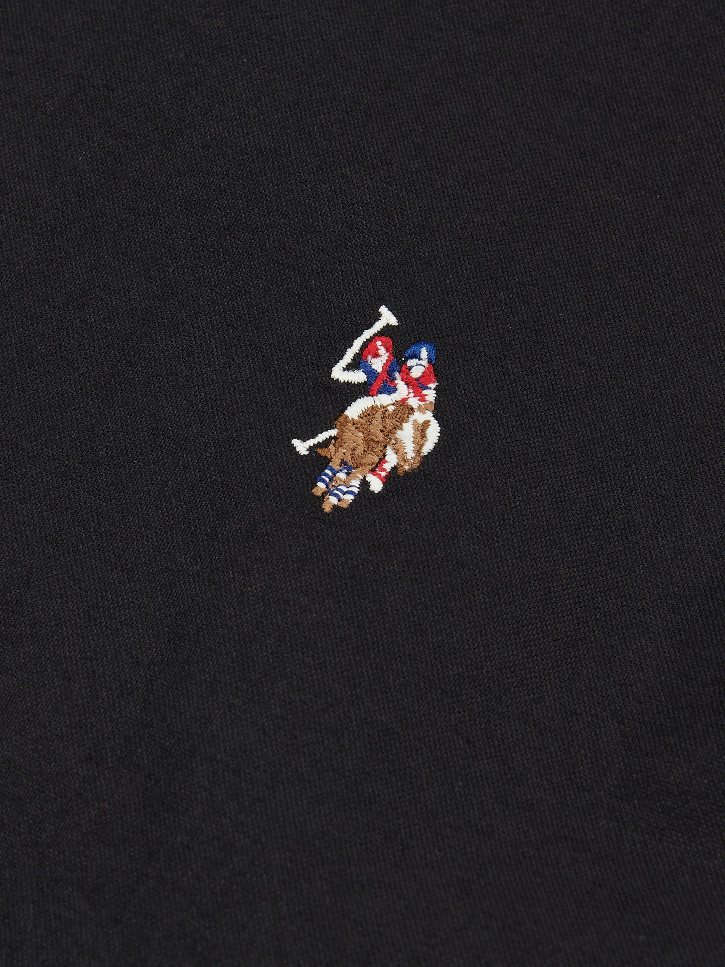 Mens Peached Oxford Shirt in Black