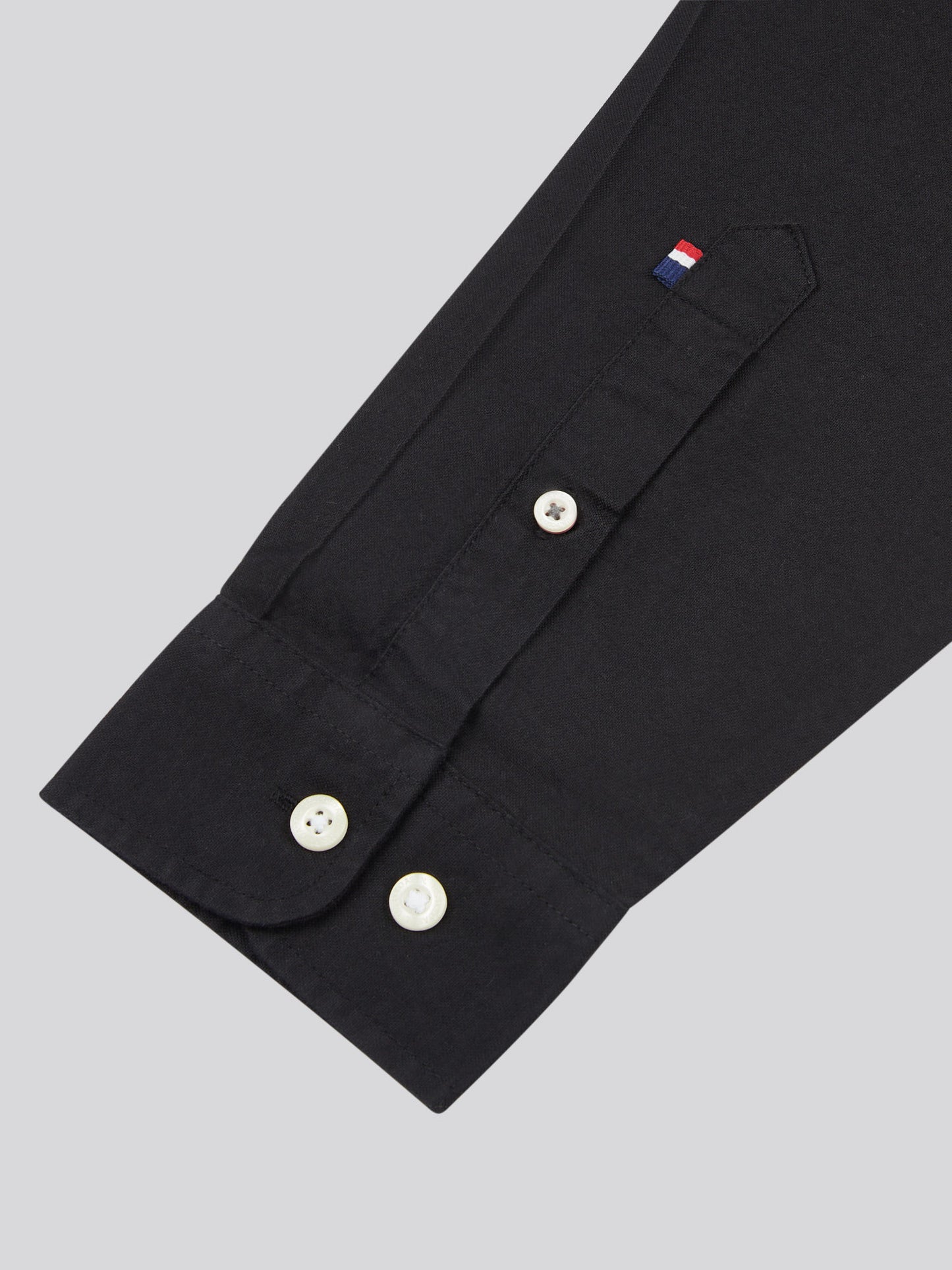 Mens Peached Oxford Shirt in Black