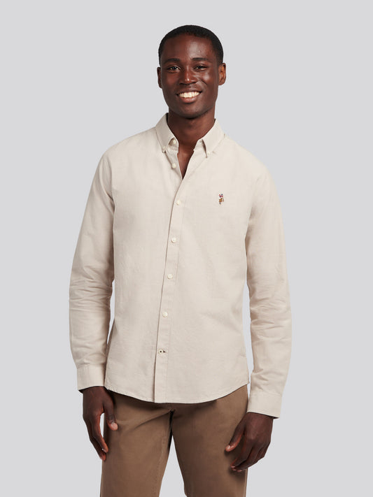 Mens Peached Oxford Shirt in Atmosphere