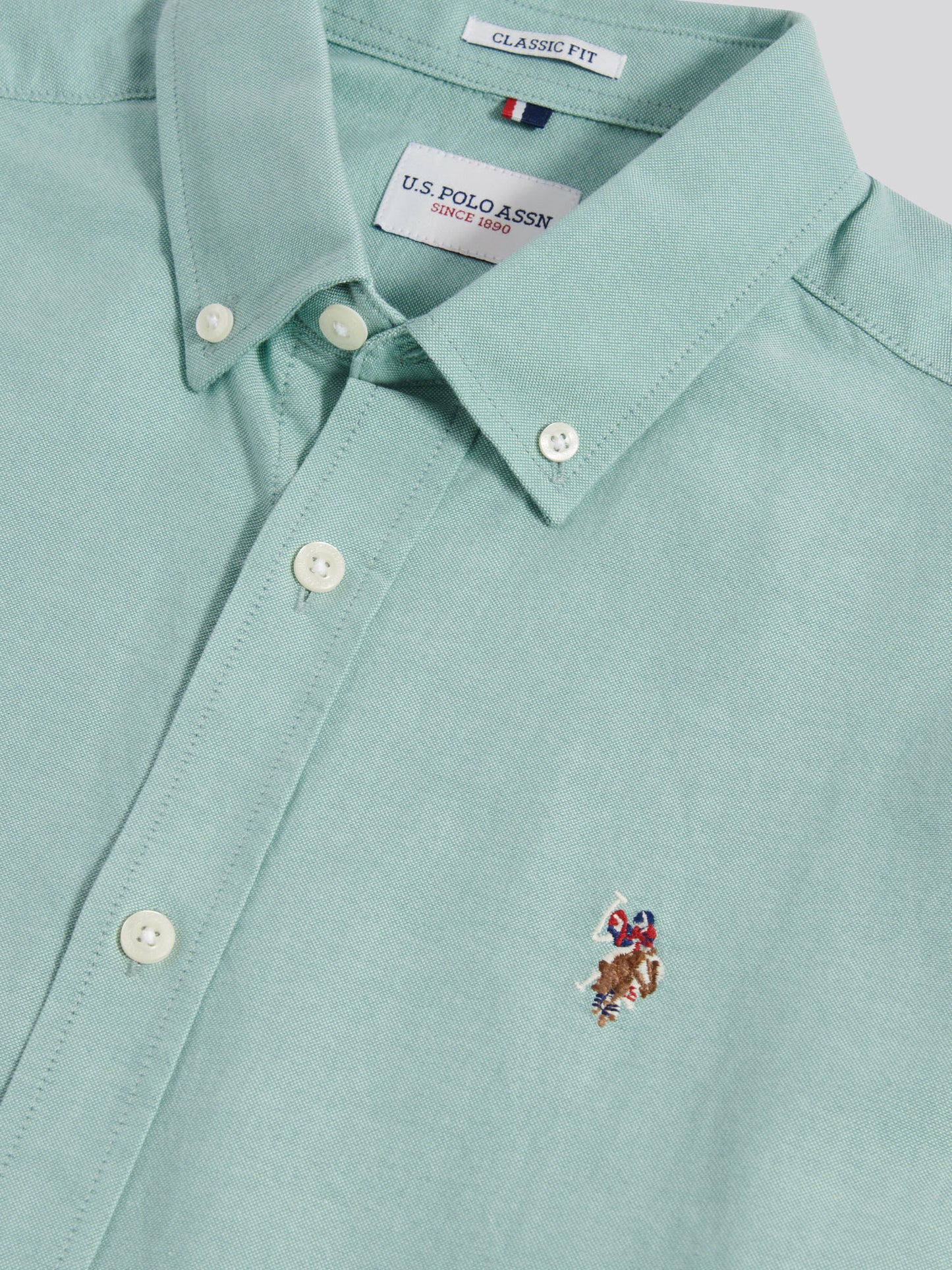 Mens Peached Oxford Shirt in Aquifer