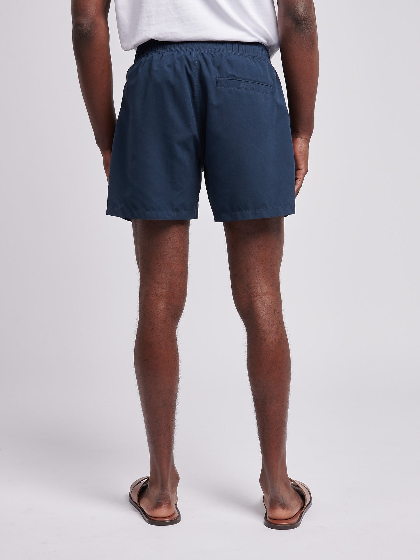 Mens Core Swim Short in Dark Sapphire Navy / Haute Red DHM