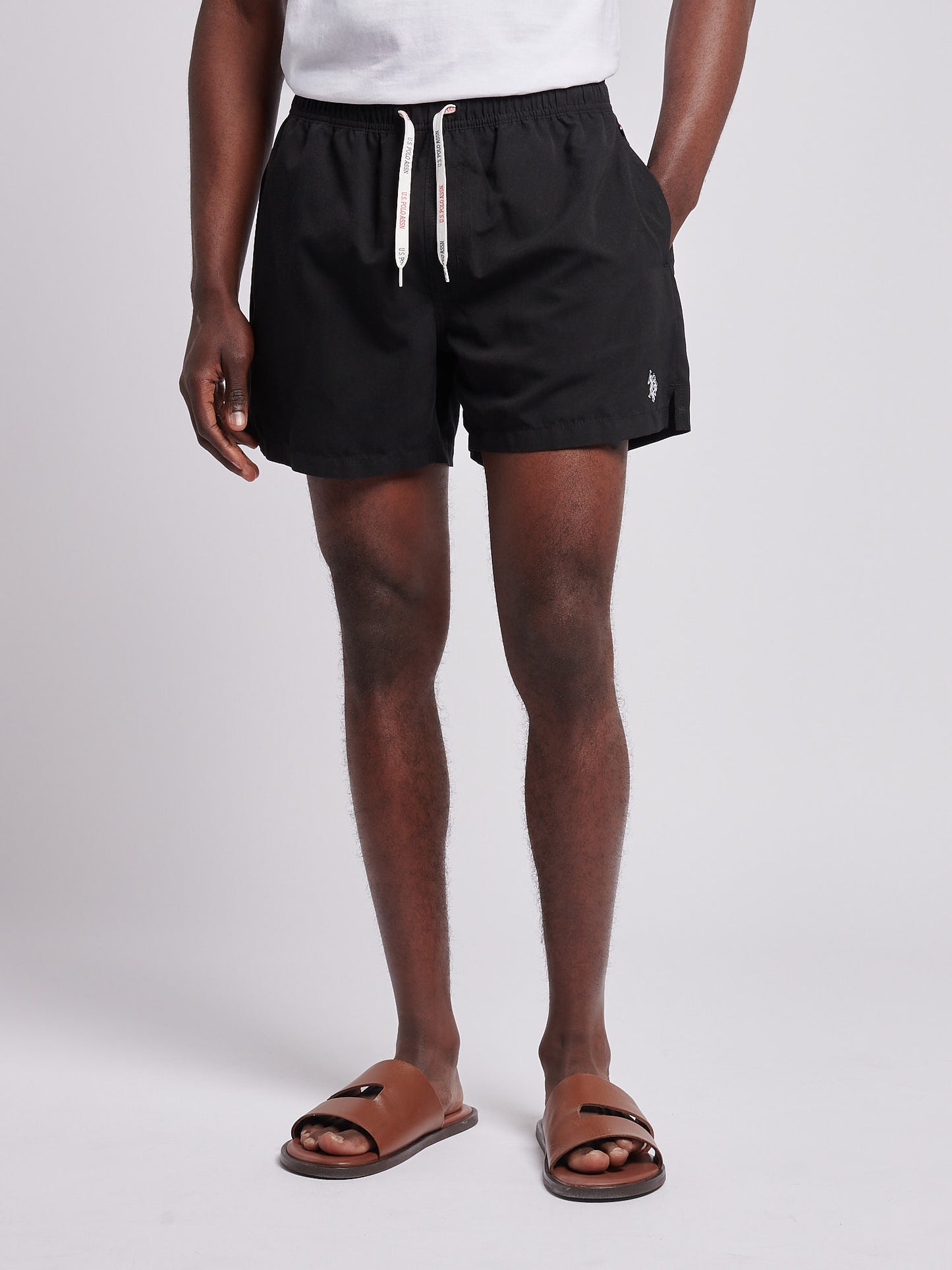 Mens Core Swim Short in Black Bright White DHM