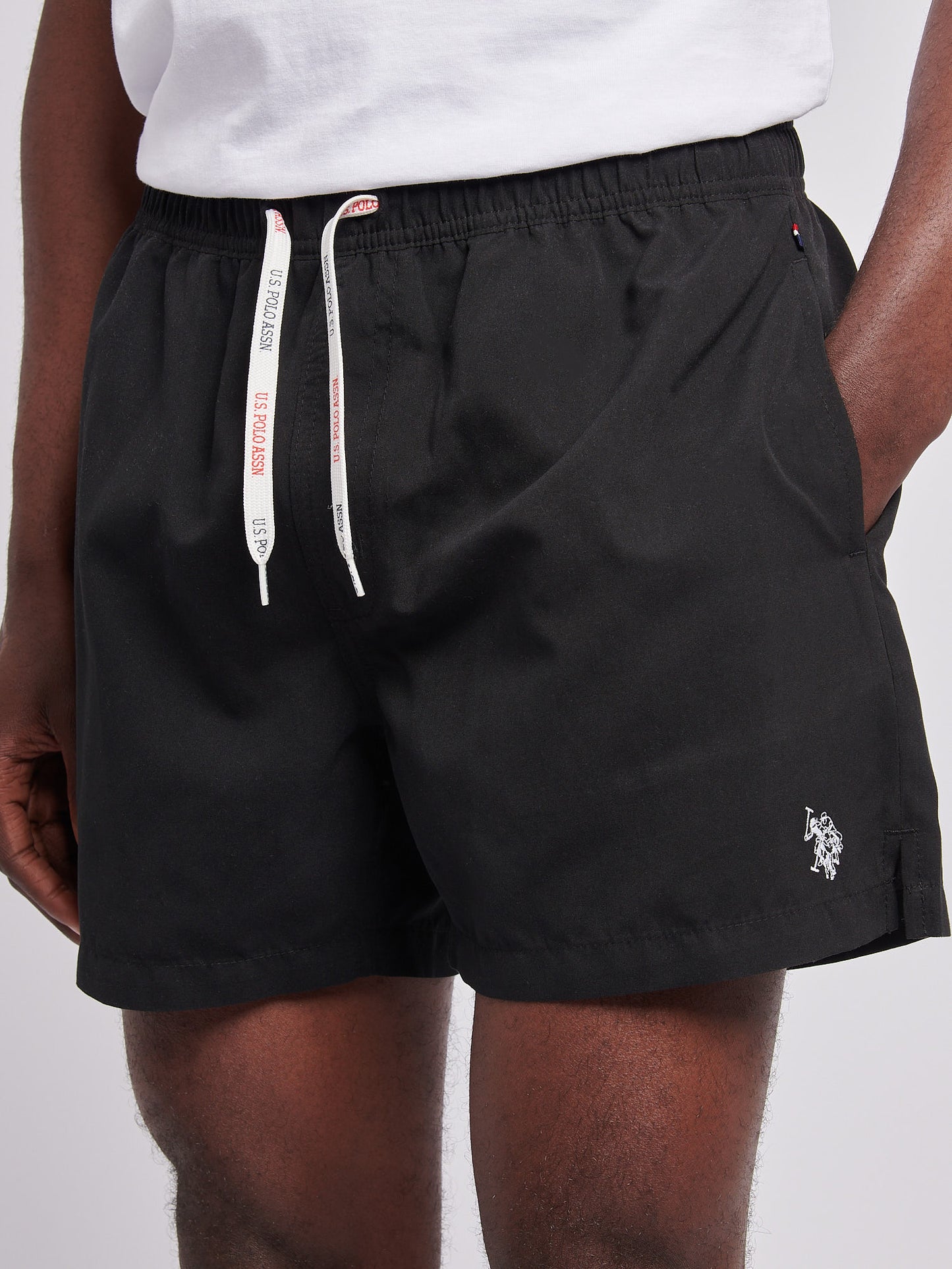 Mens Core Swim Short in Black Bright White DHM