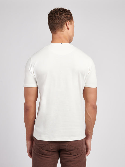 Mens Double Horsemen T-Shirt in Whisper White