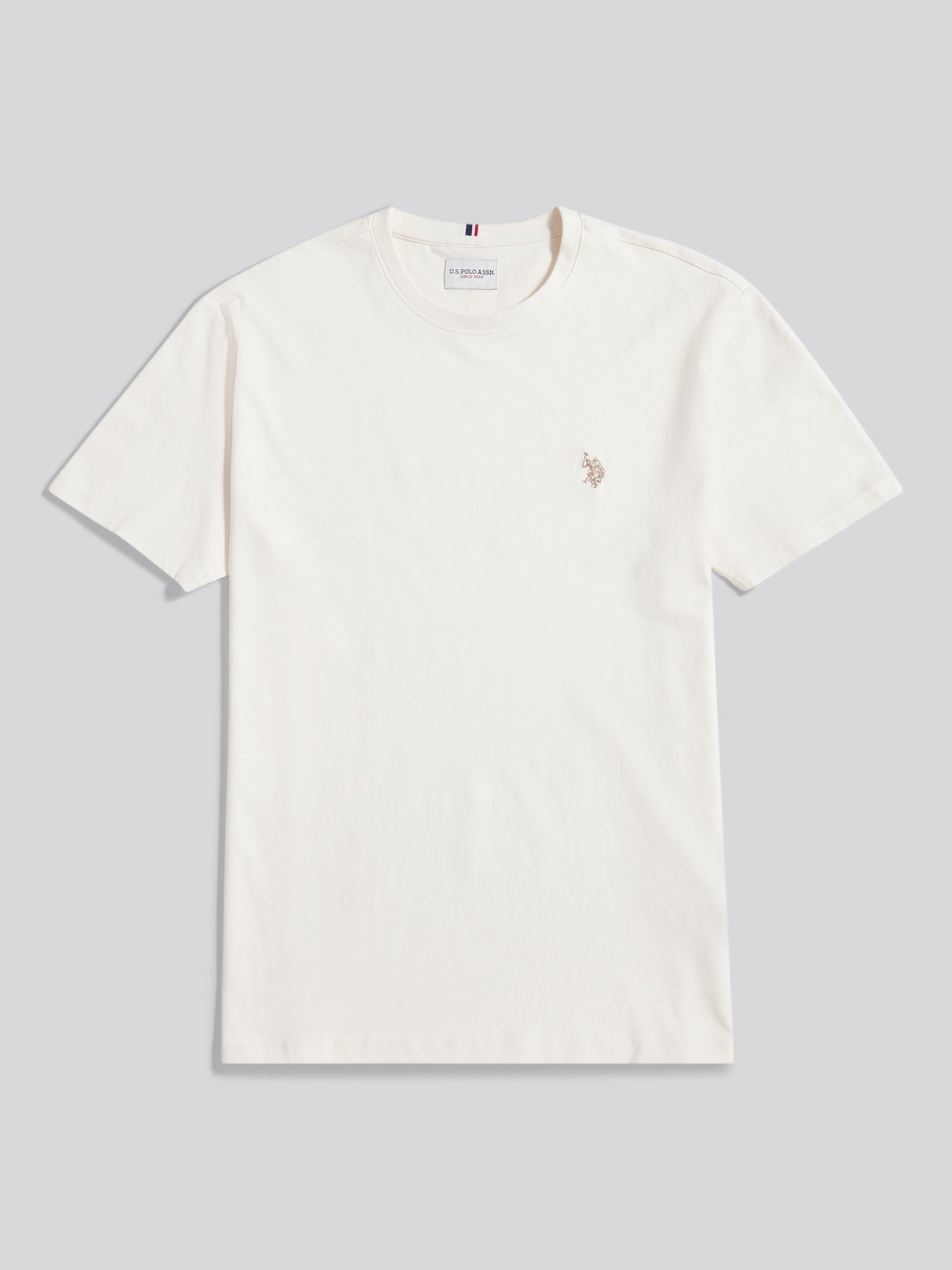 Mens Double Horsemen T-Shirt in Whisper White