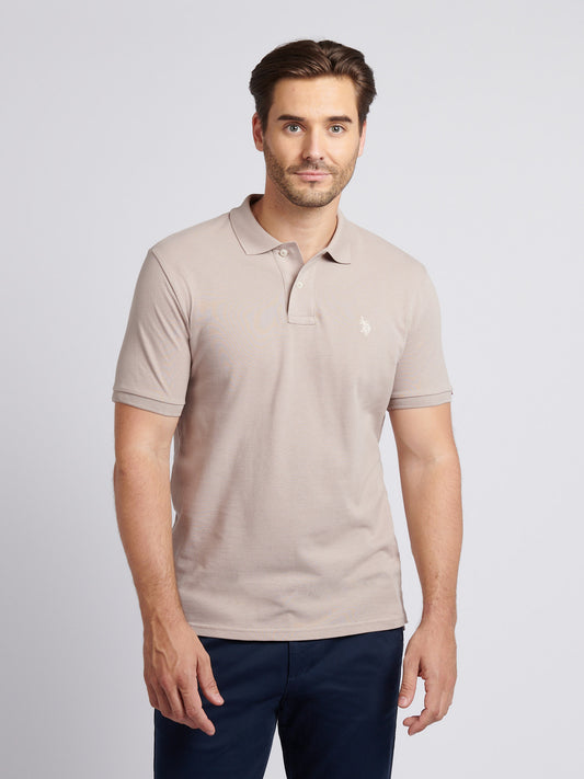 Mens Double Horsemen Polo Shirt in Atmosphere