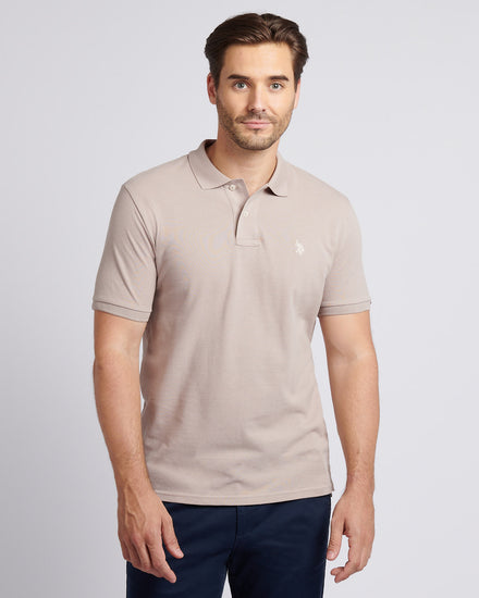 Mens Double Horsemen Polo Shirt in Atmosphere