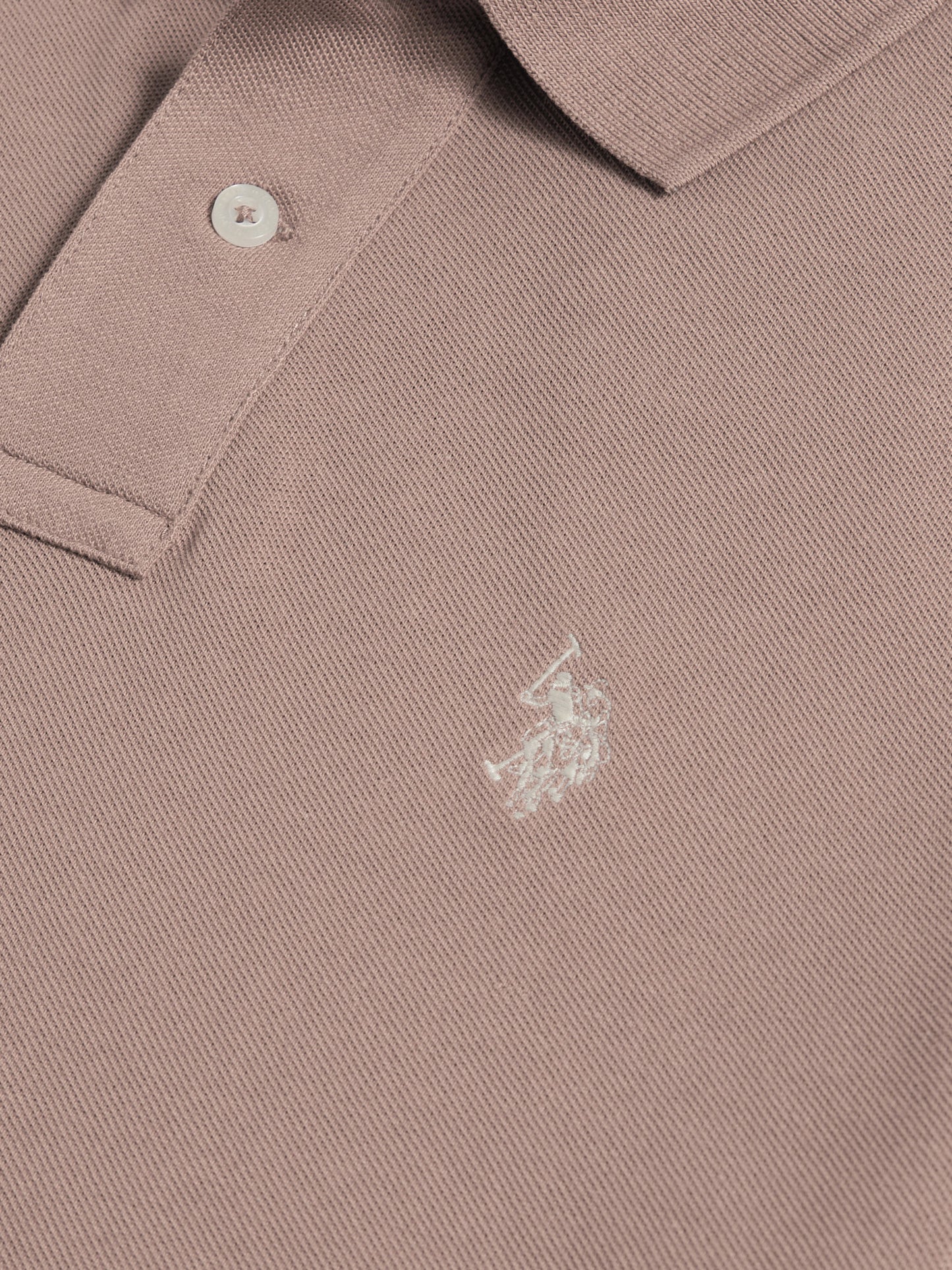 Mens Double Horsemen Polo Shirt in Atmosphere