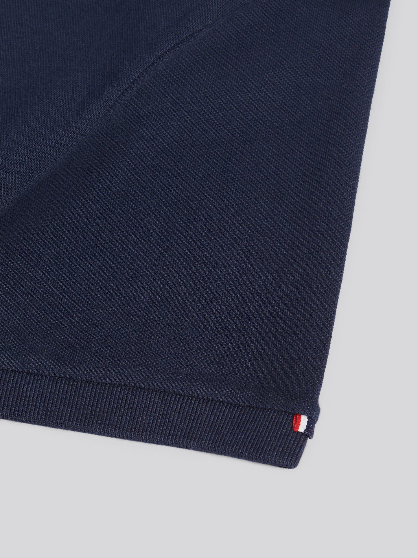 Mens Double Horsemen Polo Shirt in Dark Sapphire Navy / Haute Red DHM