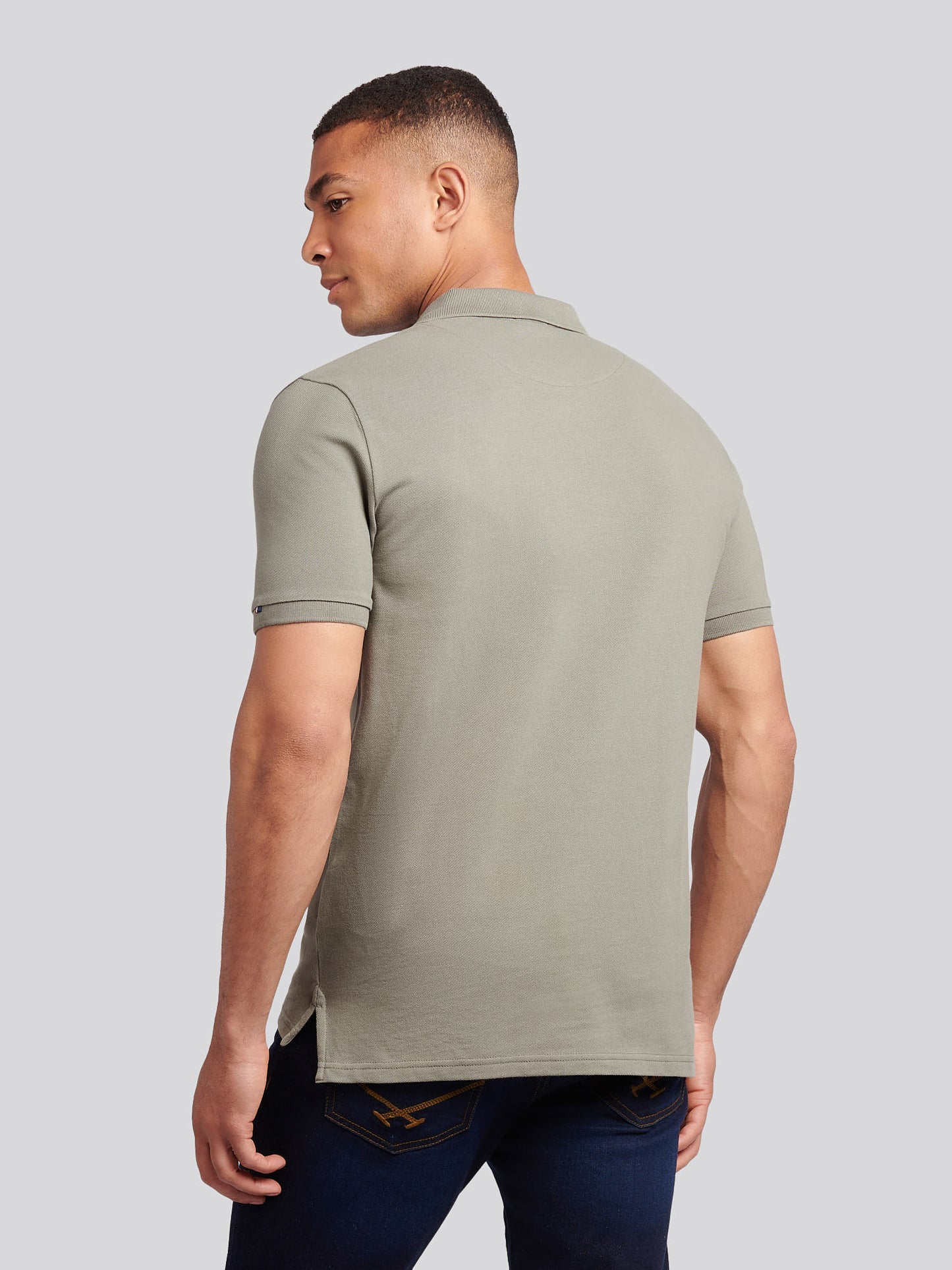 Mens Double Horsemen Polo Shirt in Mulled Basil