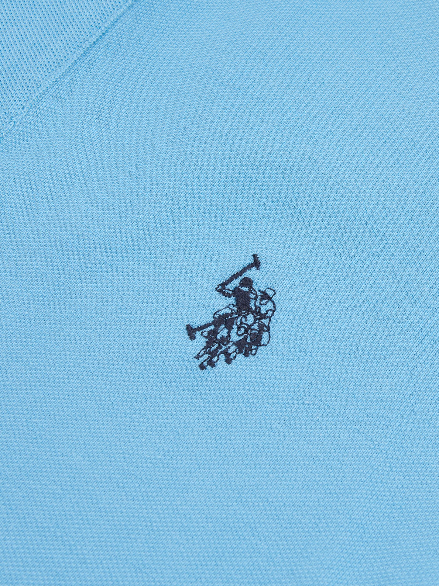 Mens Double Horsemen Polo Shirt in Heritage Blue