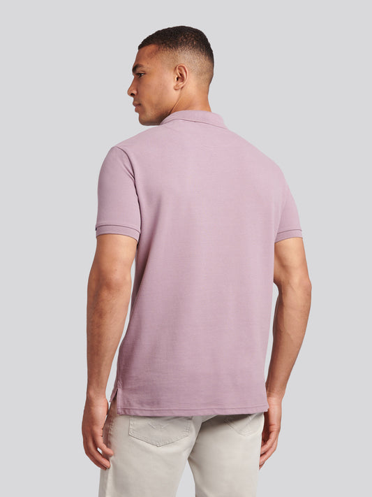 Mens Double Horsemen Polo Shirt in Elderberry