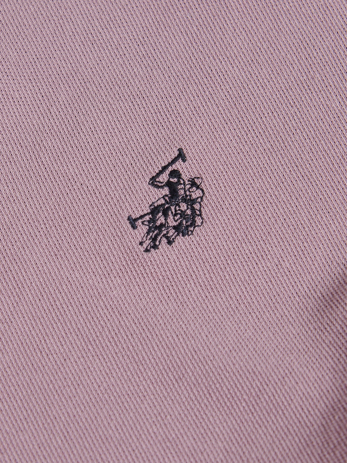 Mens Double Horsemen Polo Shirt in Elderberry