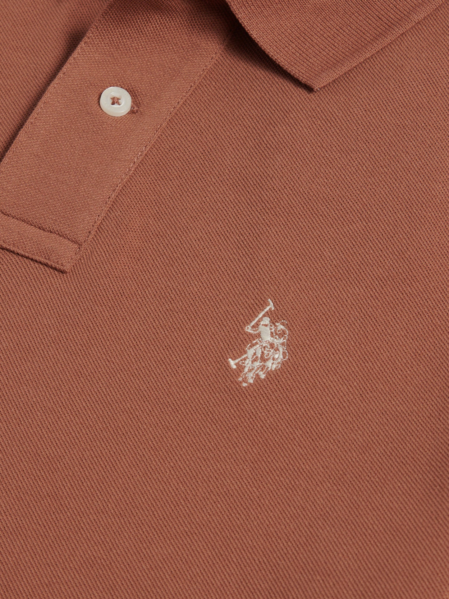 Mens Double Horsemen Polo Shirt in Rawhide