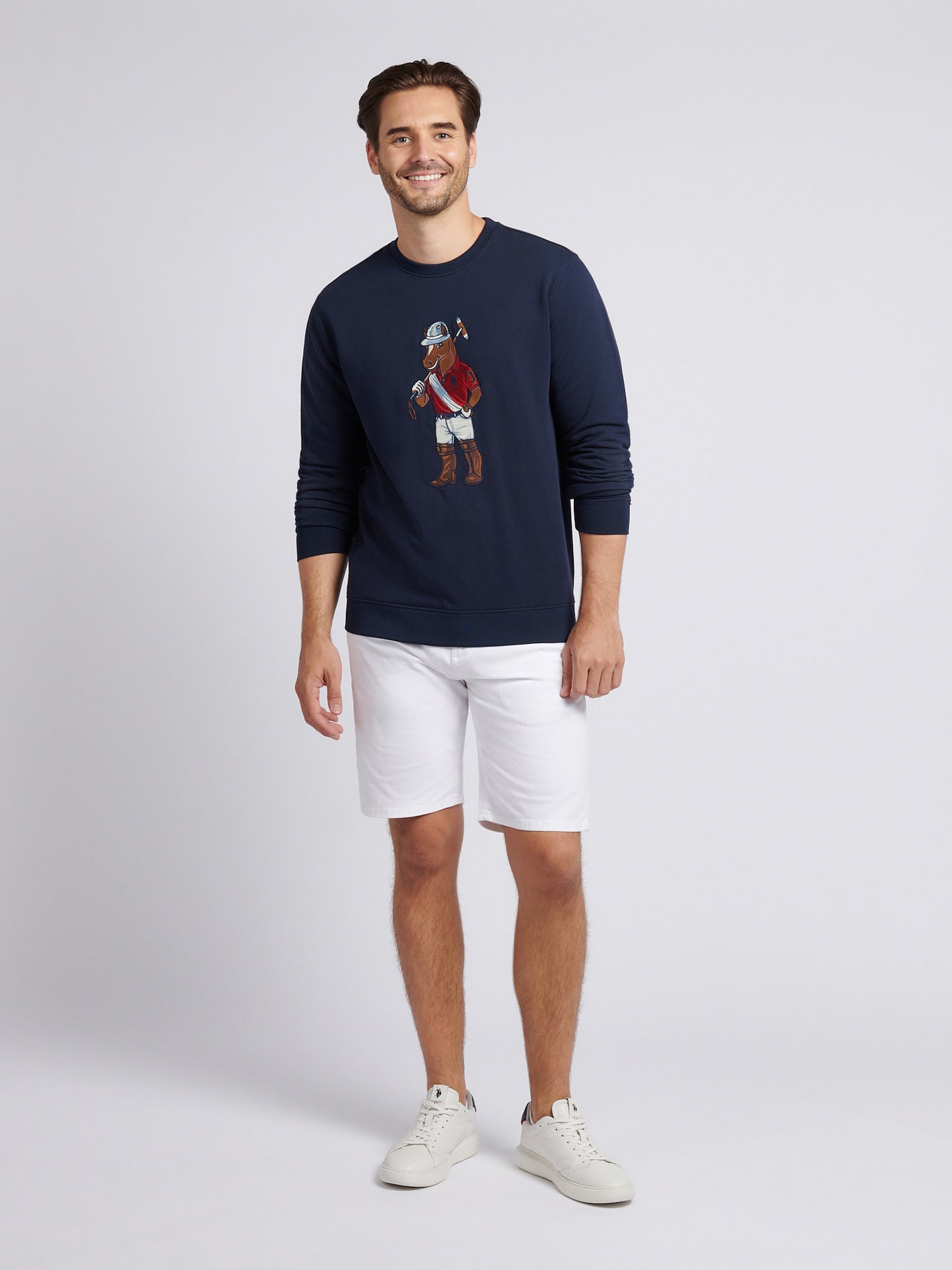 Mens Classic Chinos Shorts in Bright White