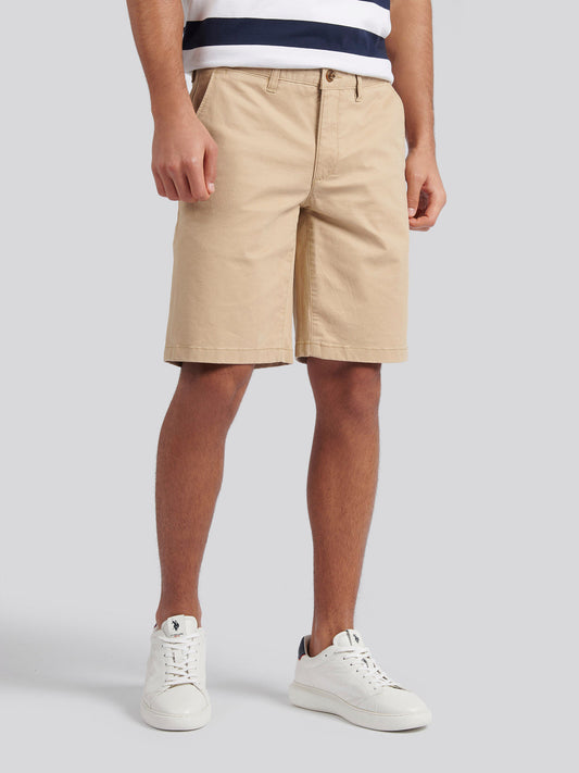 Mens Classic Chinos Shorts in Cornstalk