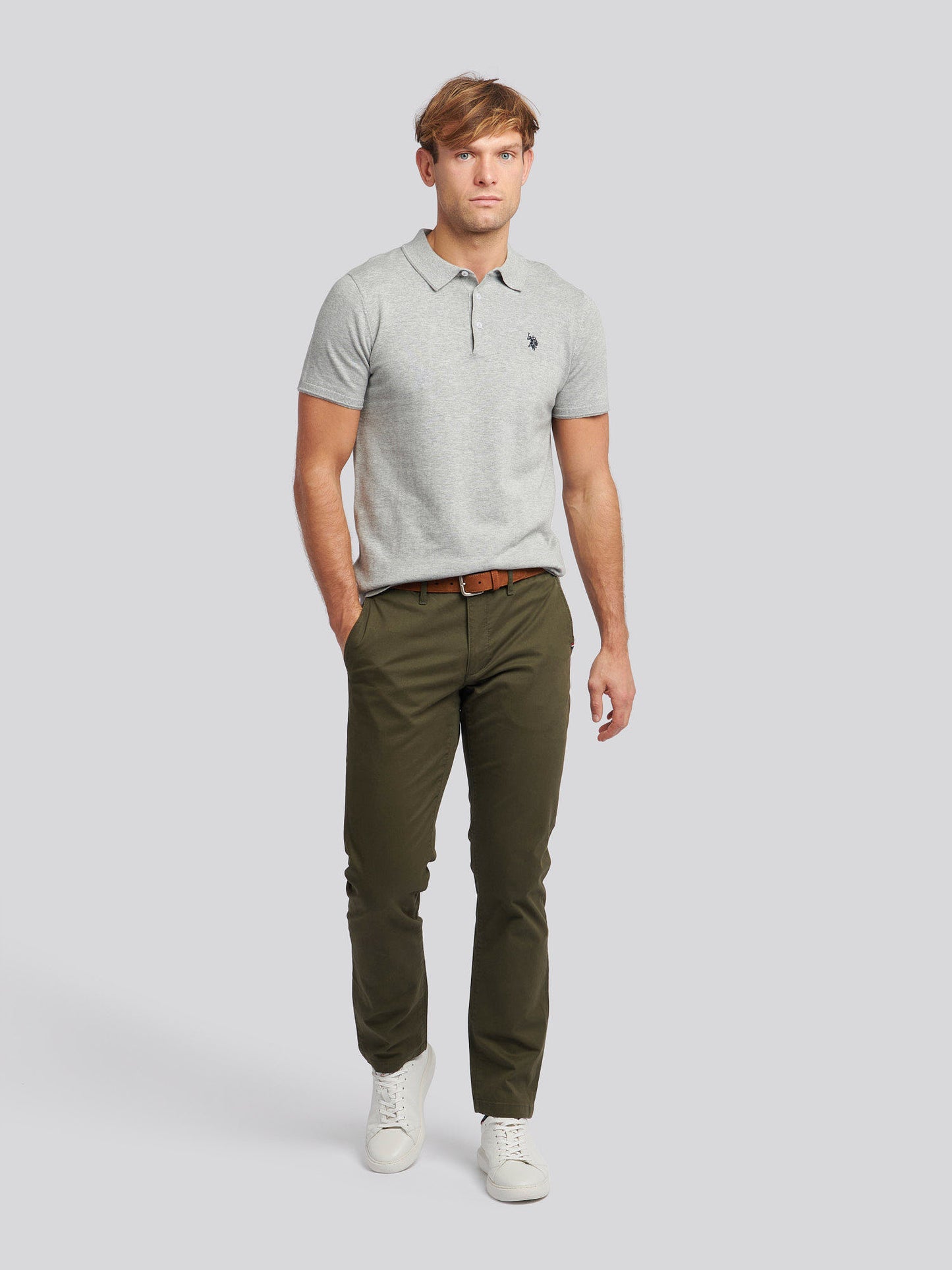 Mens Classic Chinos in Forest Night