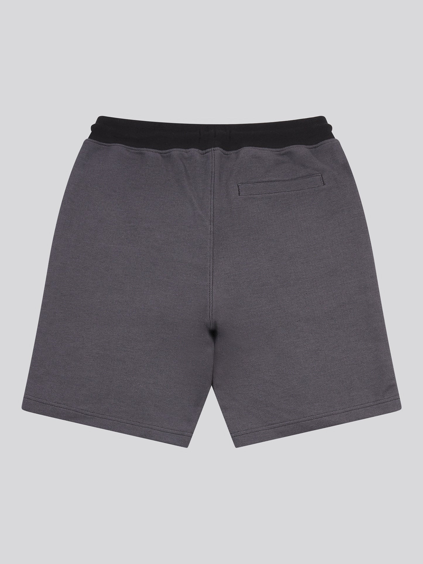 Mens Smart Two Tone Pleat Short in Black