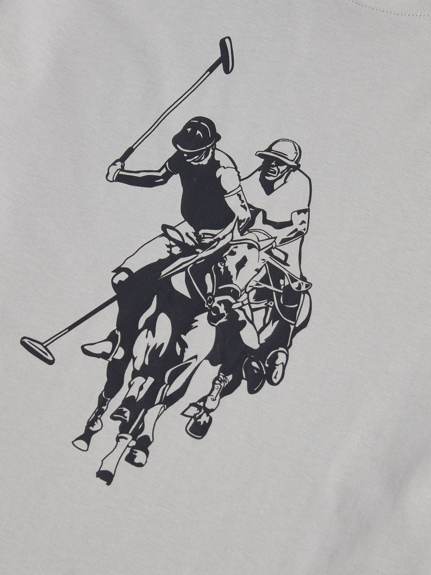 Mens Double Horsemen Graphic T-Shirt in High Rise