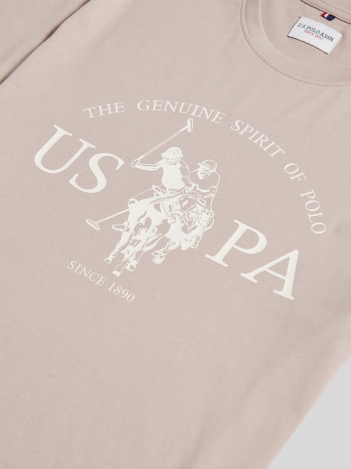 Mens USPA Print Graphic T-Shirt in Atmosphere
