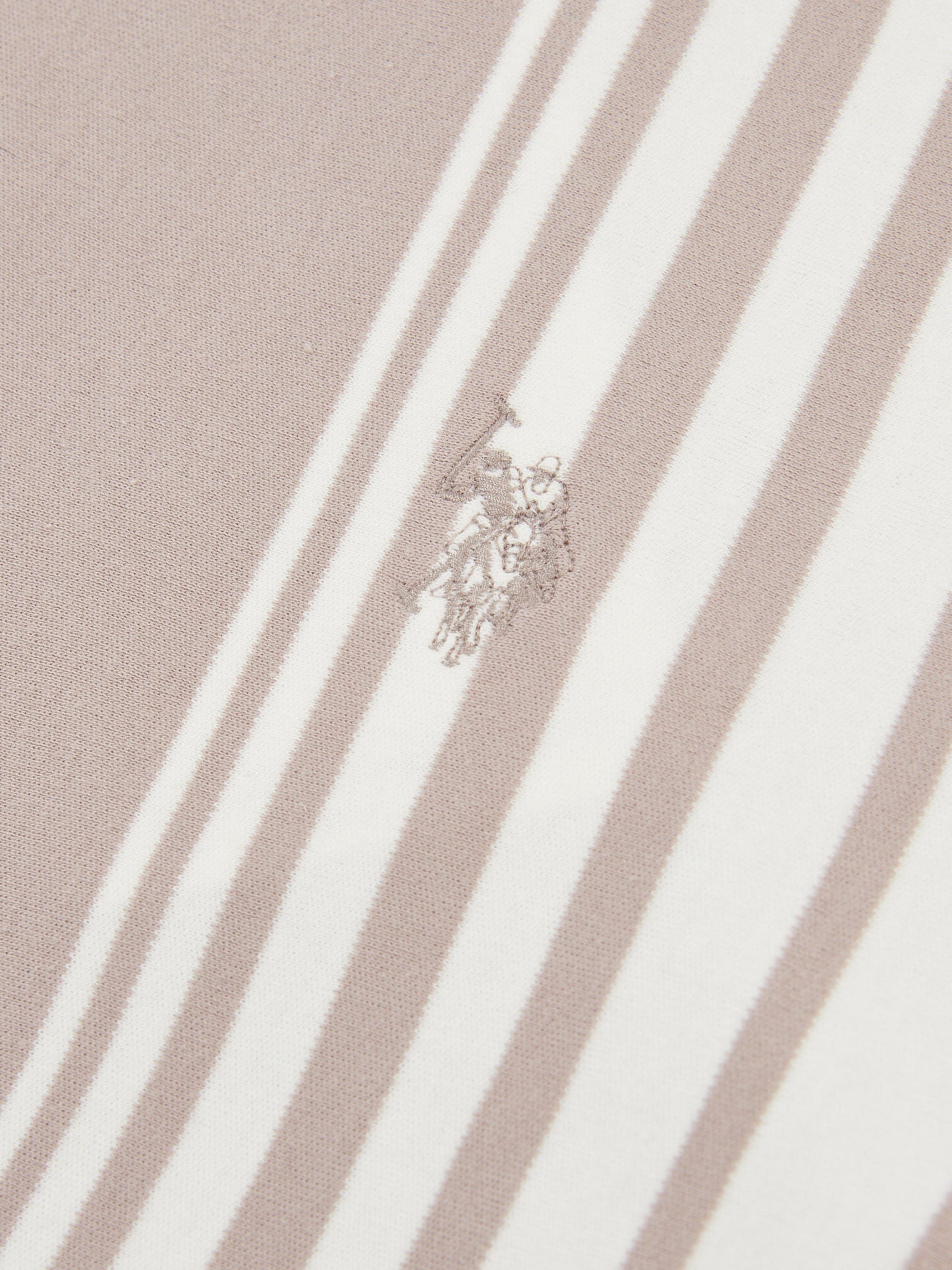 Mens Vertical Stripe Polo Shirt in Atmosphere