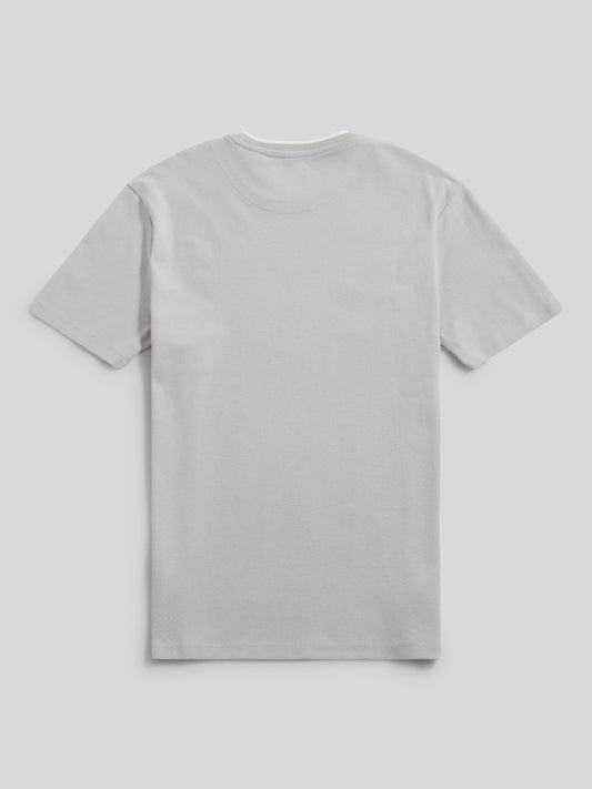 Mens Knit Texture Jersey T-Shirt in High Rise