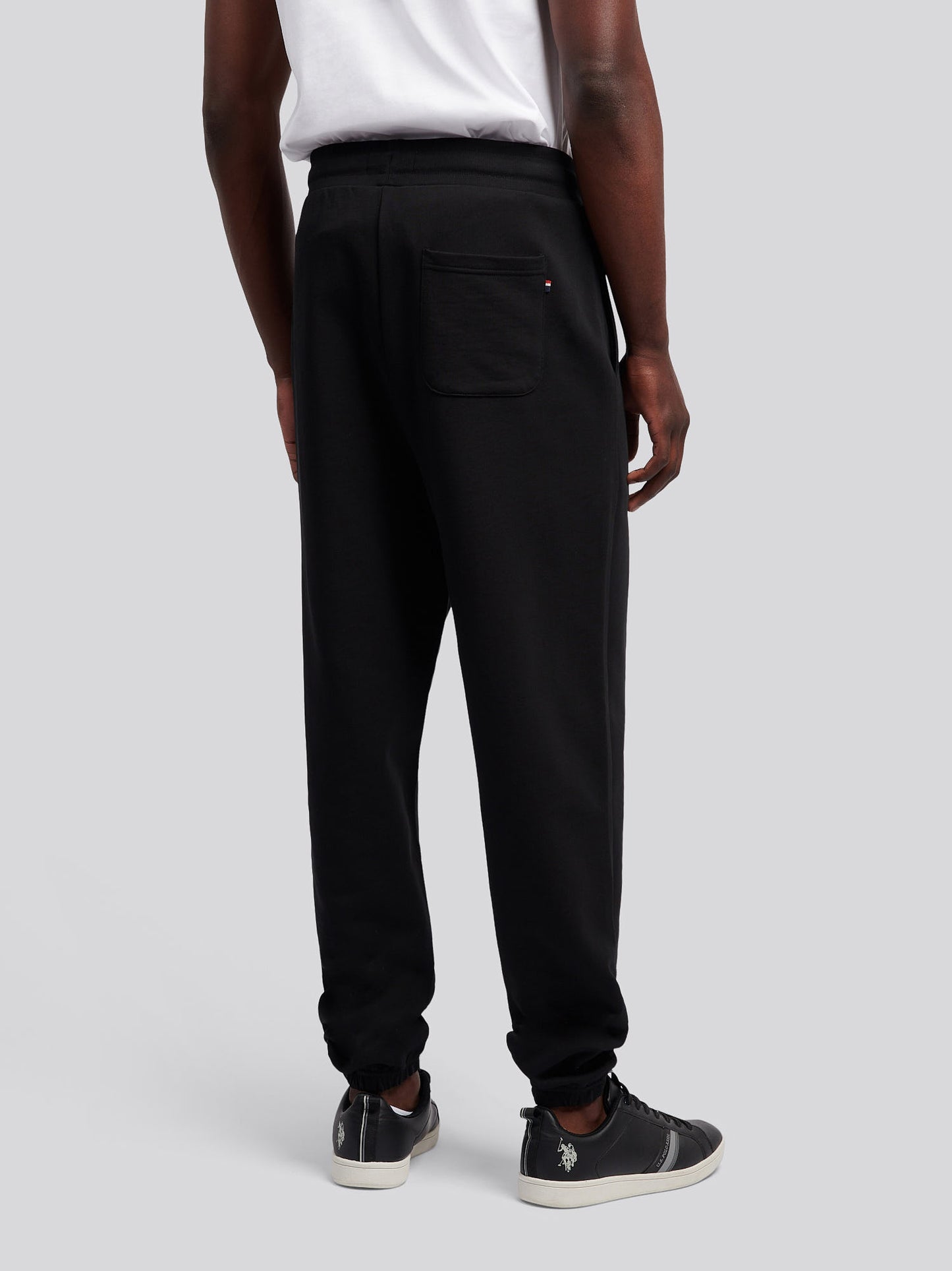 Mens Smart Interlock Jogger in Black Bright White DHM