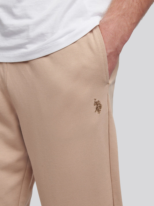 Mens Double Horsemen Loopback Jogger in Doeskin