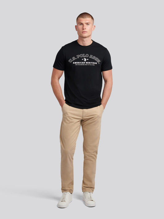 Mens Heritage Graphic T-Shirt in Black