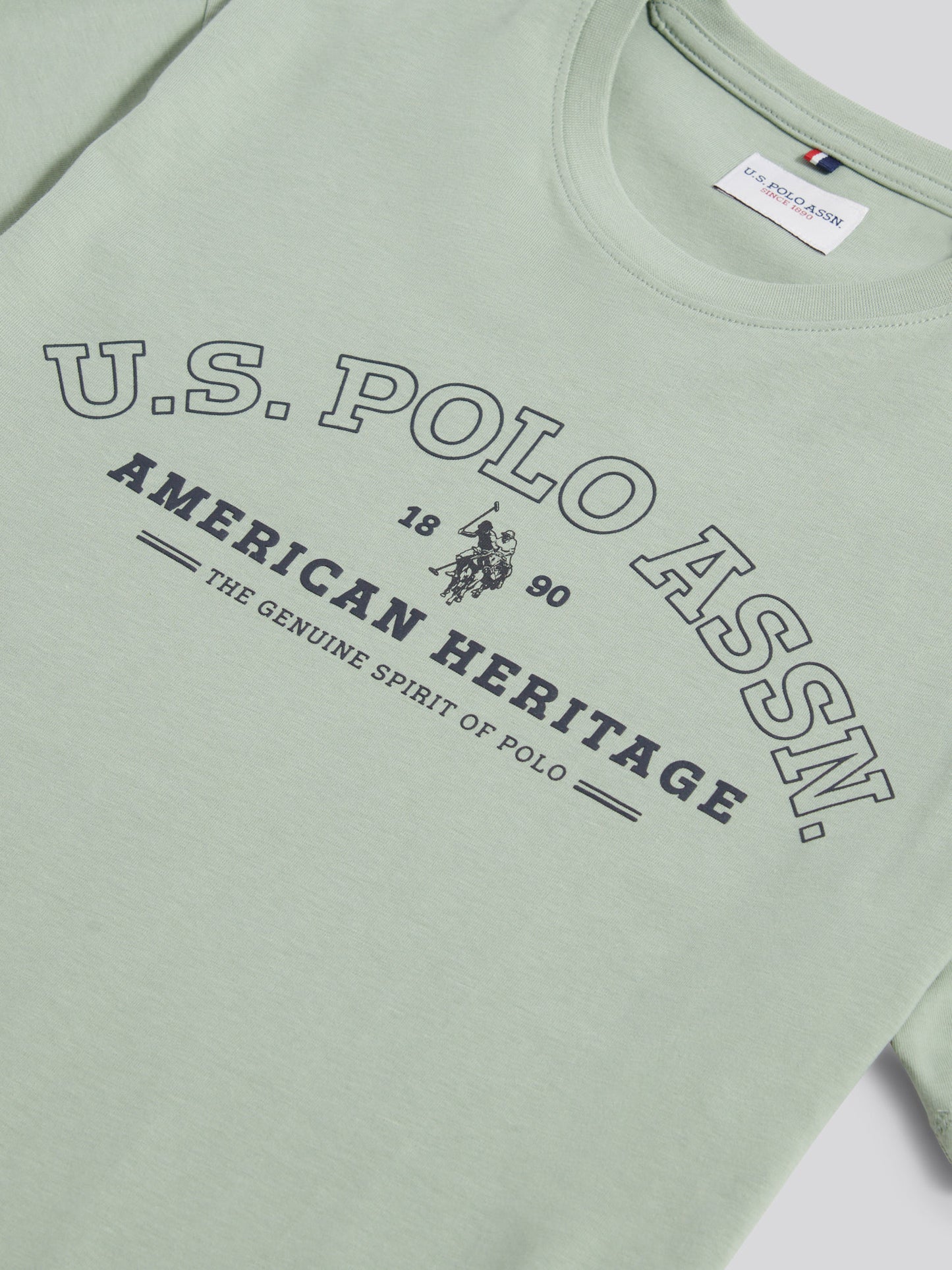 Mens Heritage Graphic T-Shirt in Iceberg Green