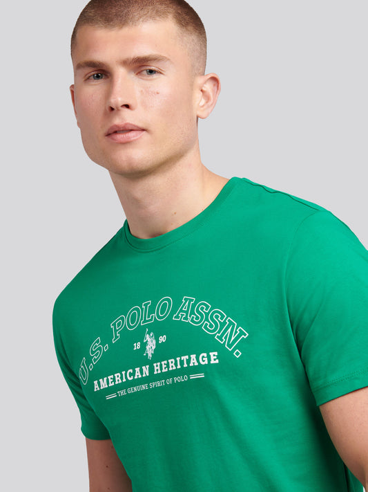 Mens Heritage Graphic T-Shirt in Lush Meadow