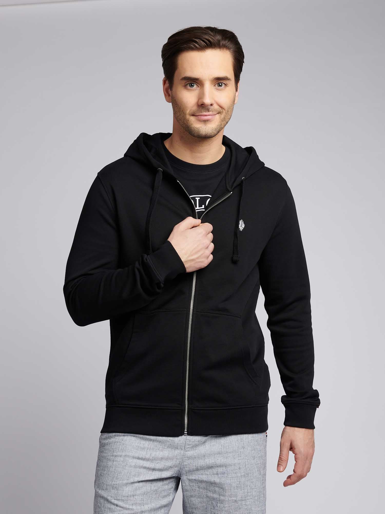 Boys Double Horsemen 1/4 Zip in Mid Grey Marl