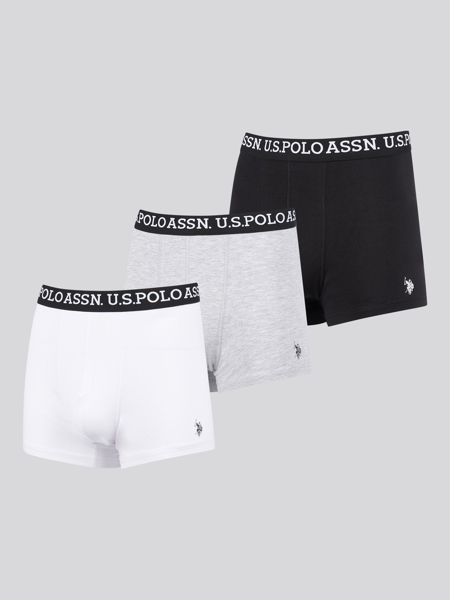 Mens 3 Pack Multi Trunk in Black