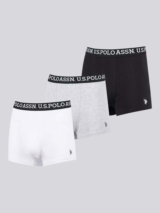 Mens 3 Pack Multi Trunk in Black