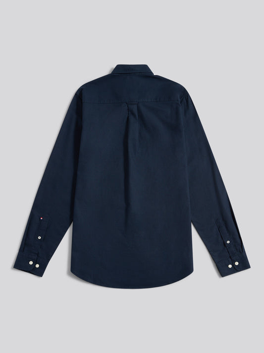 Mens Chuck Oxford Shirt in Dark Sapphire Navy