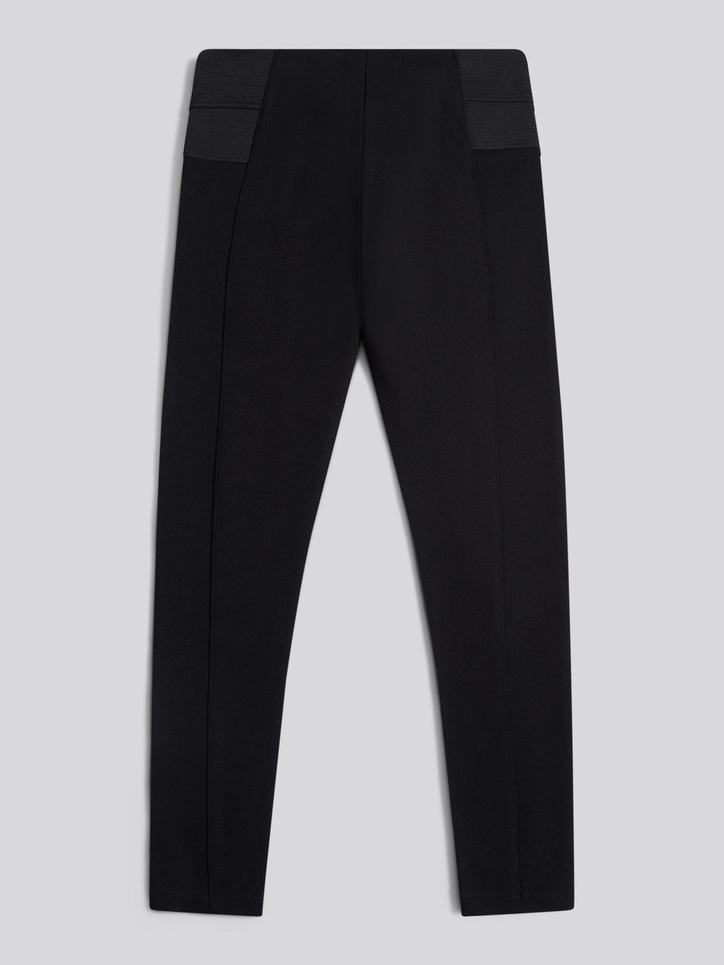 Girls Elastic Waistband Leggings in Black