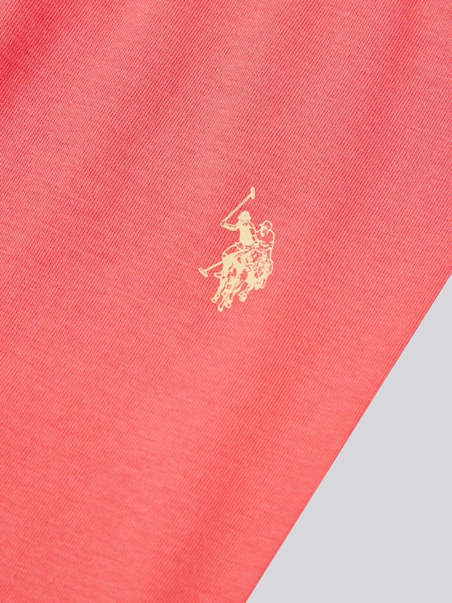 Girls Stripe T-Shirt & Legging Set in Sugar Coral