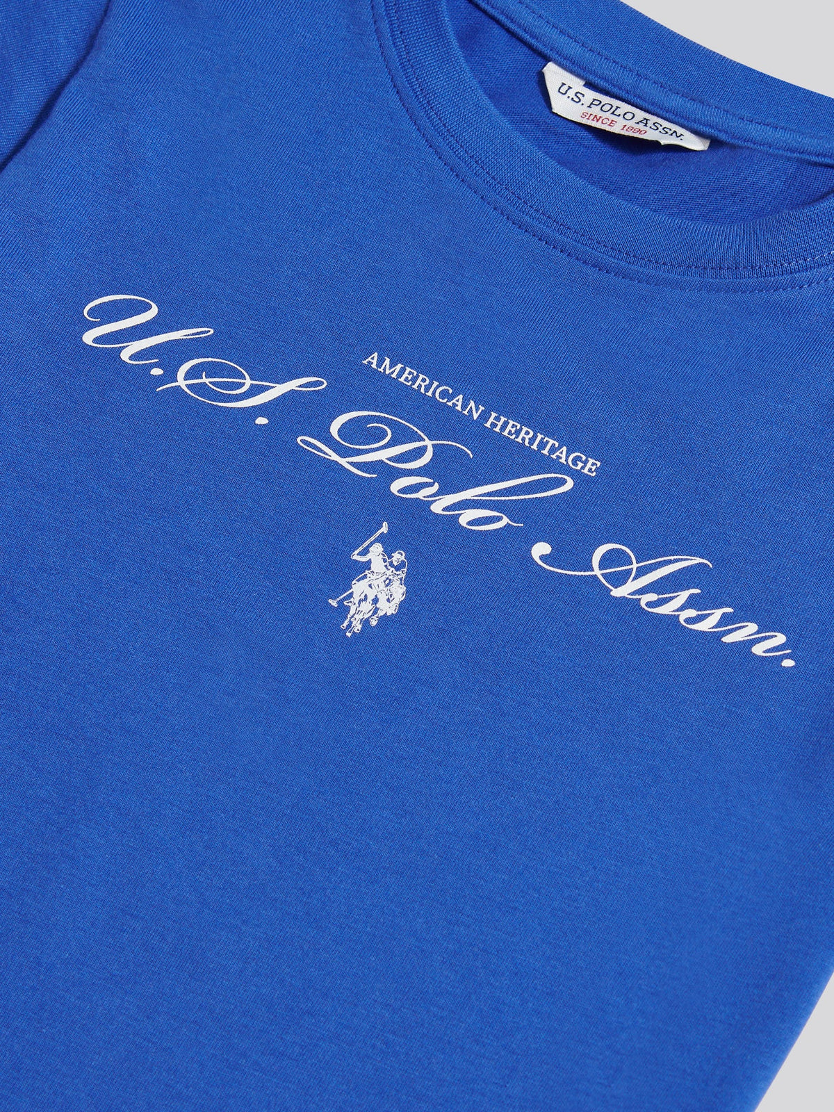Girls Script Logo Cap Sleeve T-Shirt Dazzling Blue