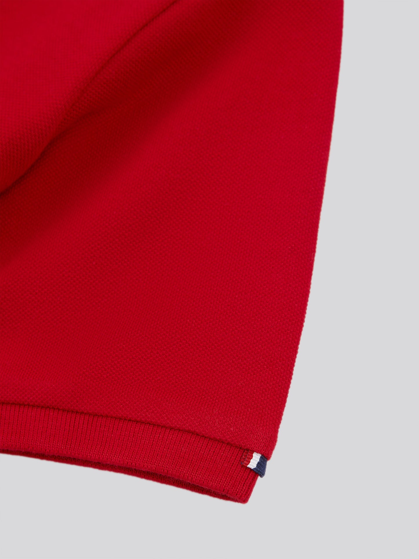 Boys Double Horsemen Polo Shirt in Haute Red
