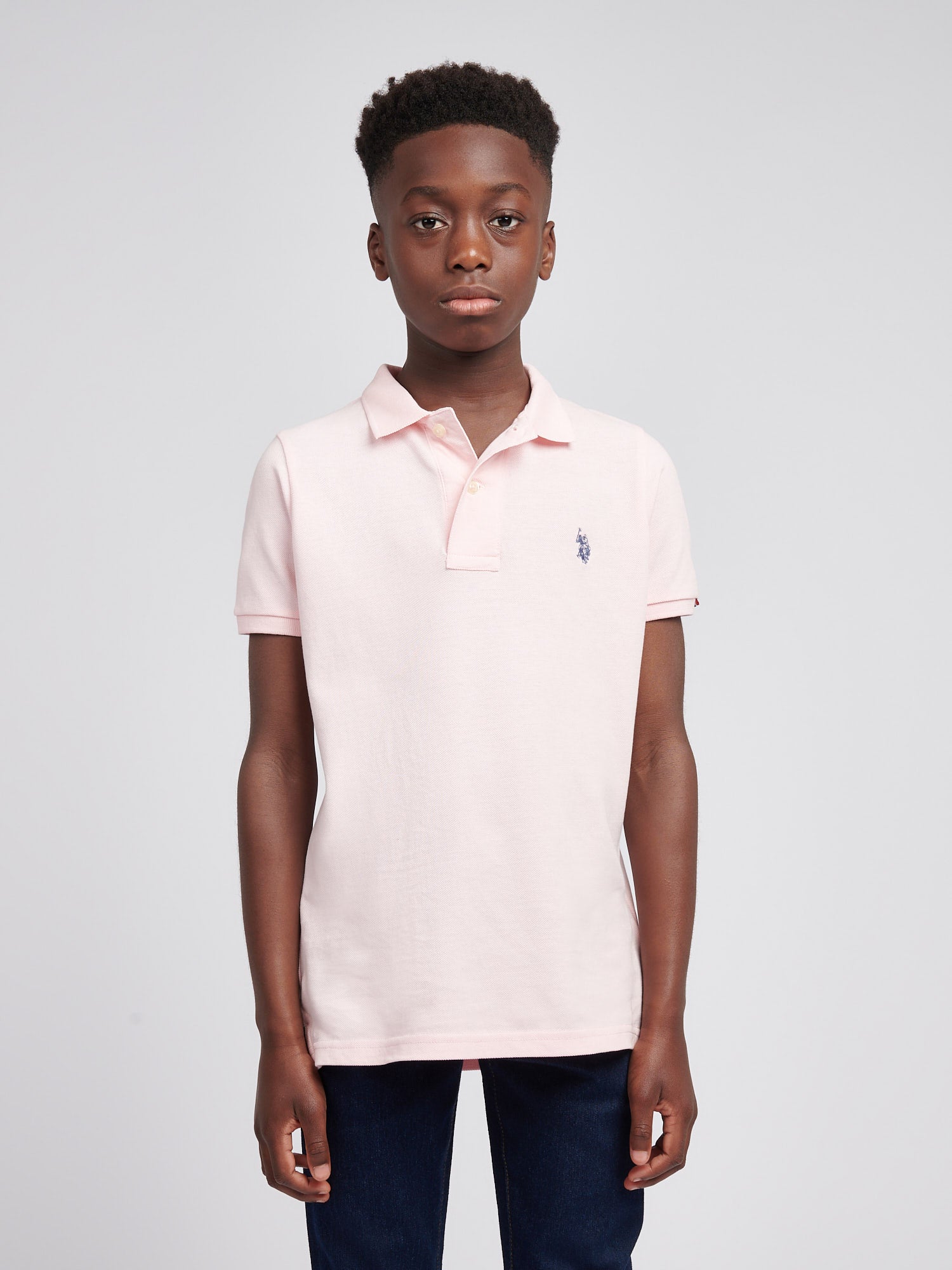Boys Double Horsemen Polo Shirt in Tickled Pink – Polo Assn
