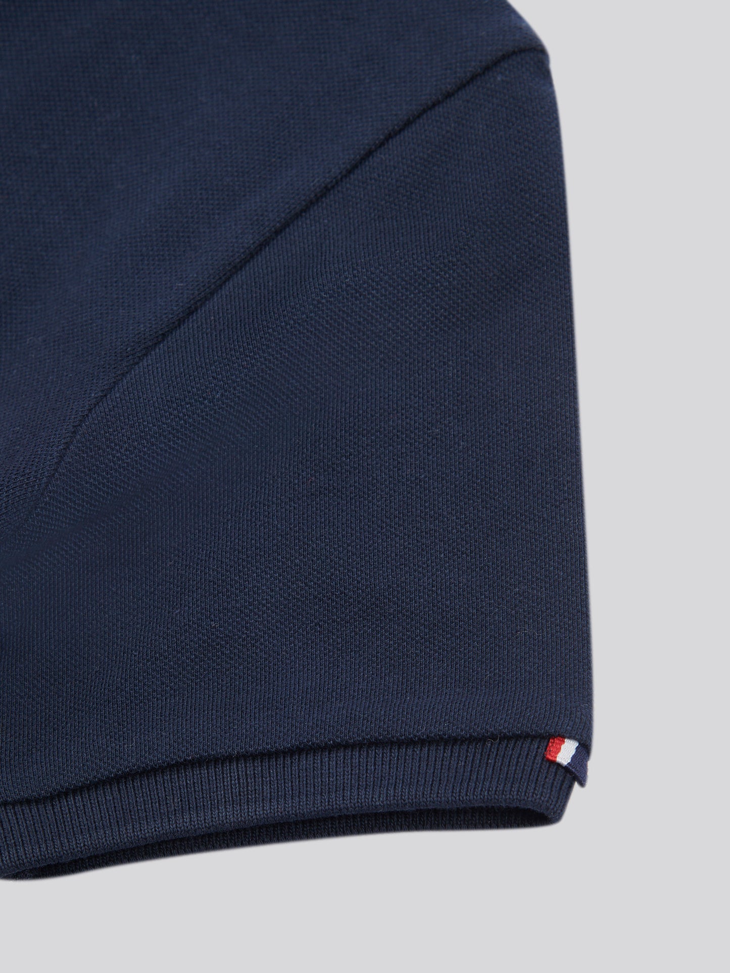 Boys Player 3 Polo Shirt in Dark Sapphire Navy / Haute Red DHM