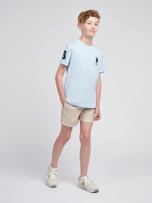 Boys Player 3 T-Shirt in Chambray Blue