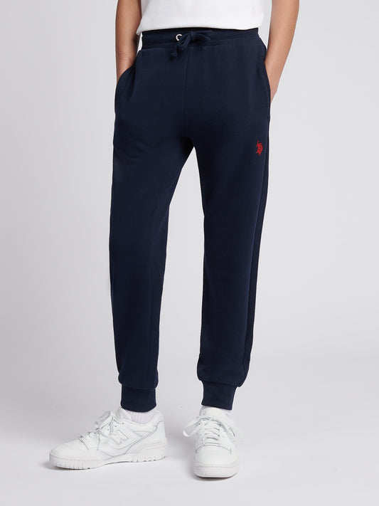 Boys Double Horsemen Jogger in Dark Sapphire Navy / Haute Red DHM