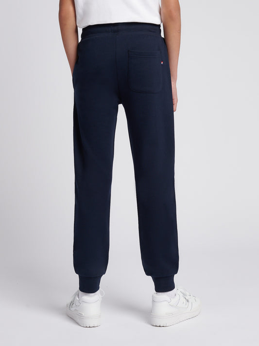 Boys Double Horsemen Jogger in Dark Sapphire Navy / Haute Red DHM