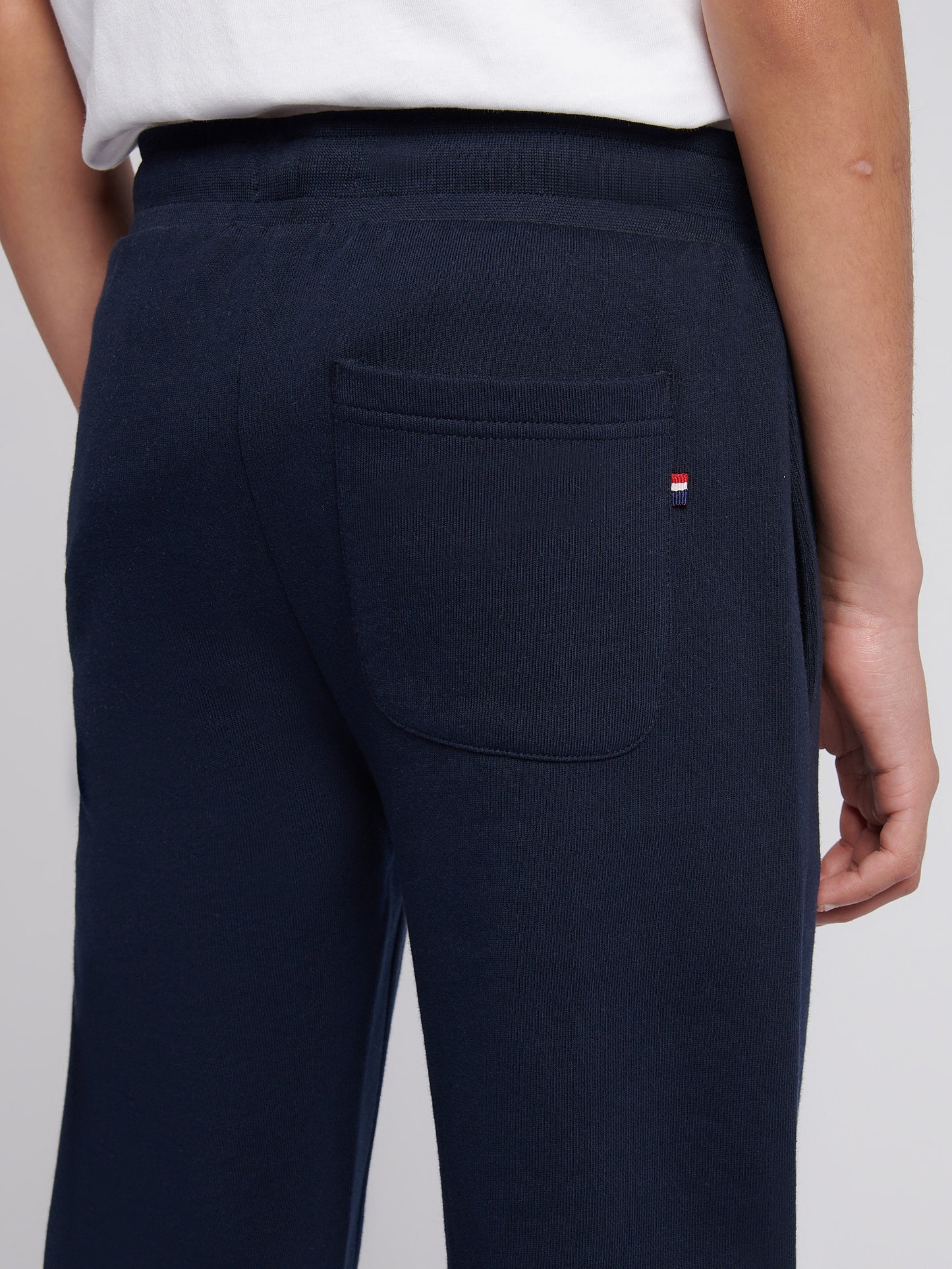 Boys Double Horsemen Jogger in Dark Sapphire Navy / Haute Red DHM