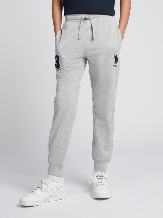 Boys Player 3 Jogger in Mid Grey Marl