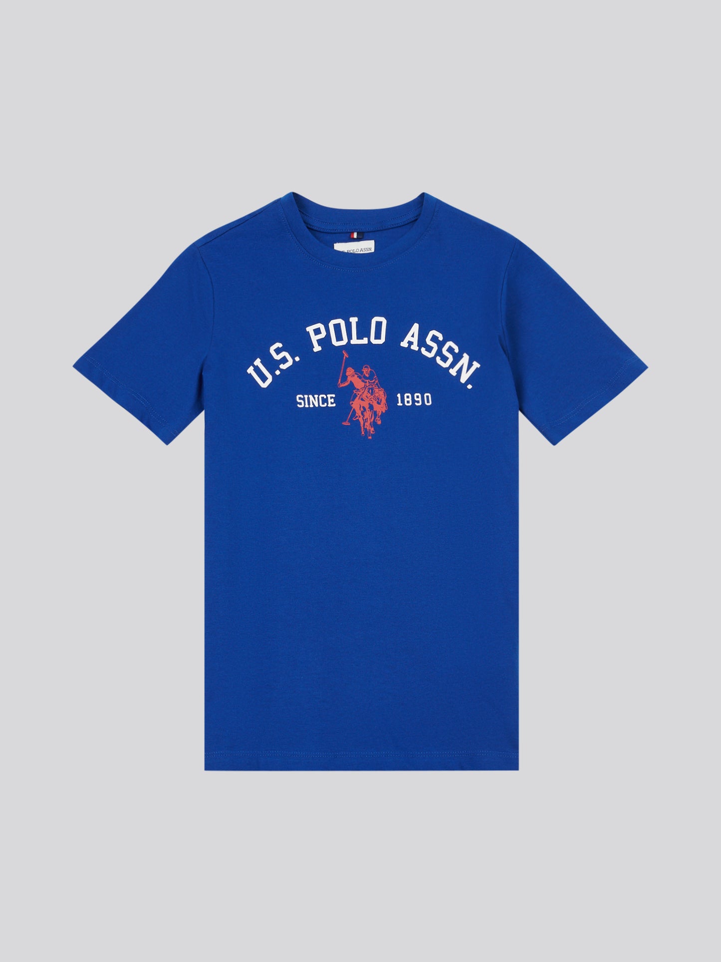 Boys Signature Arch Print T-Shirt in Sodalite Blue