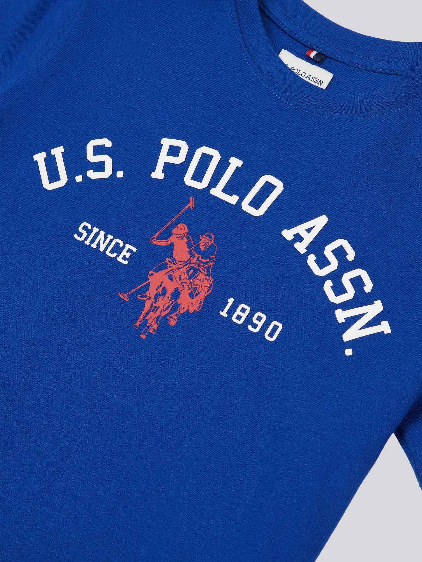 Boys Signature Arch Print T-Shirt in Sodalite Blue